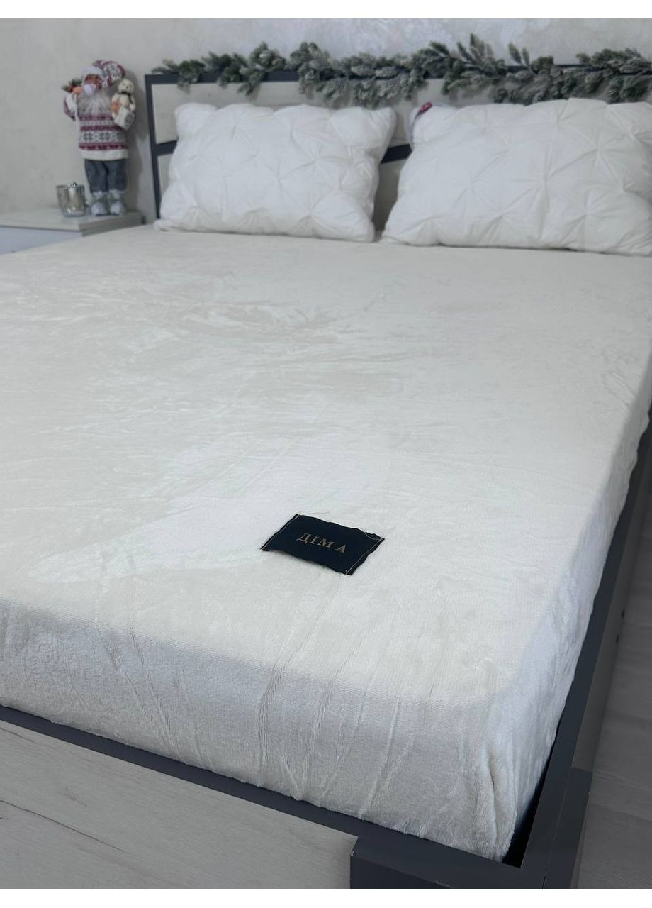 Велюровая простыня на резинке 180*200см Vishnya (372113122)