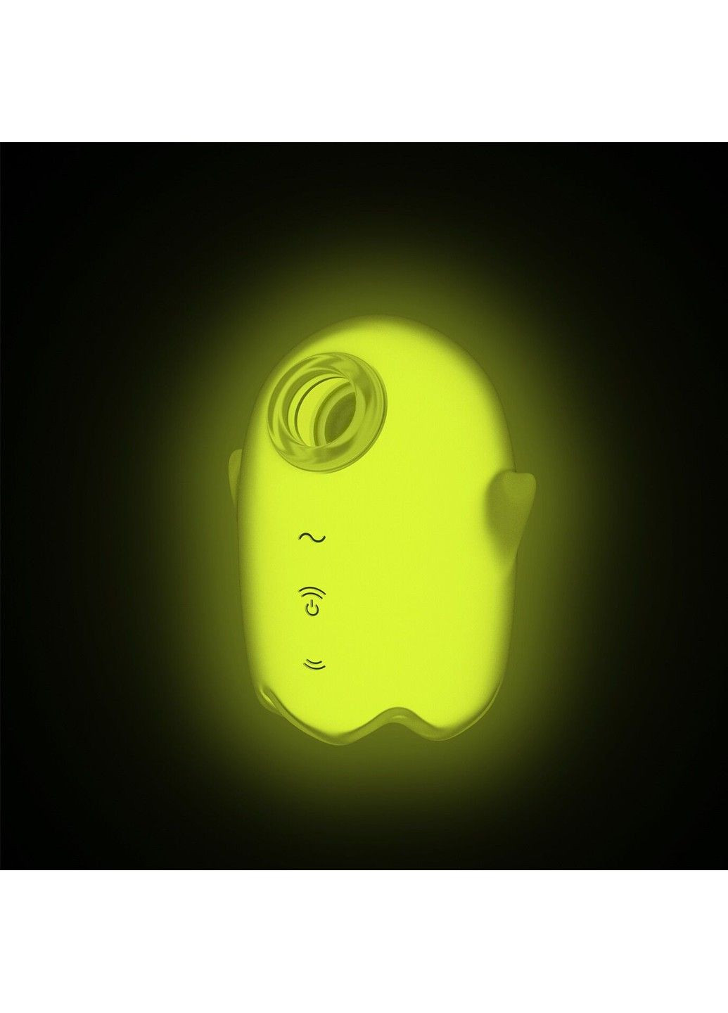 Вакуумний кліторальний стимулятор з вібрацією Glowing Ghost Yellow світиться в темряві вібратор для жінок Satisfyer (322740391)