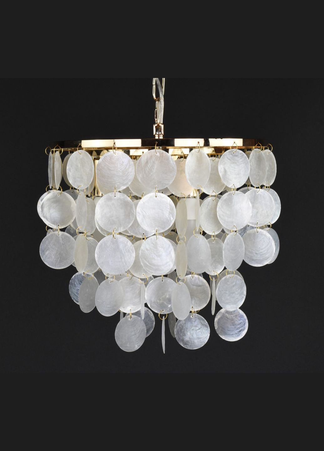 Люстра підвісна на 3 лампочки 27967 Золото 40-70х30х30 см. Sunnysky (371992930)