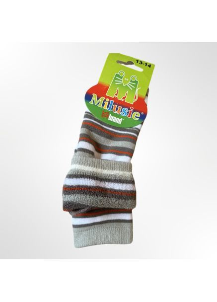 Дитячі махрові шкарпетки у смужку (1151) Milusie (366038095)