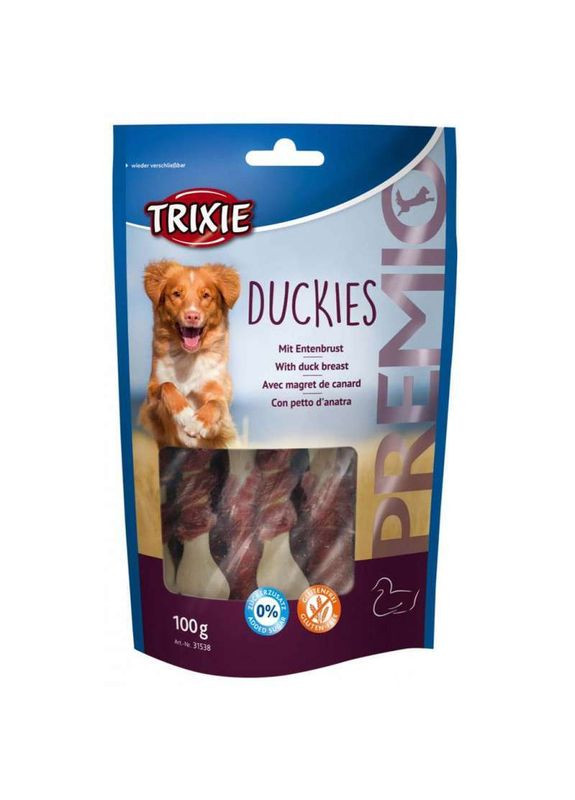 Лакомство для собак PREMIO Duckies с уткой,100г Trixie (292259302)