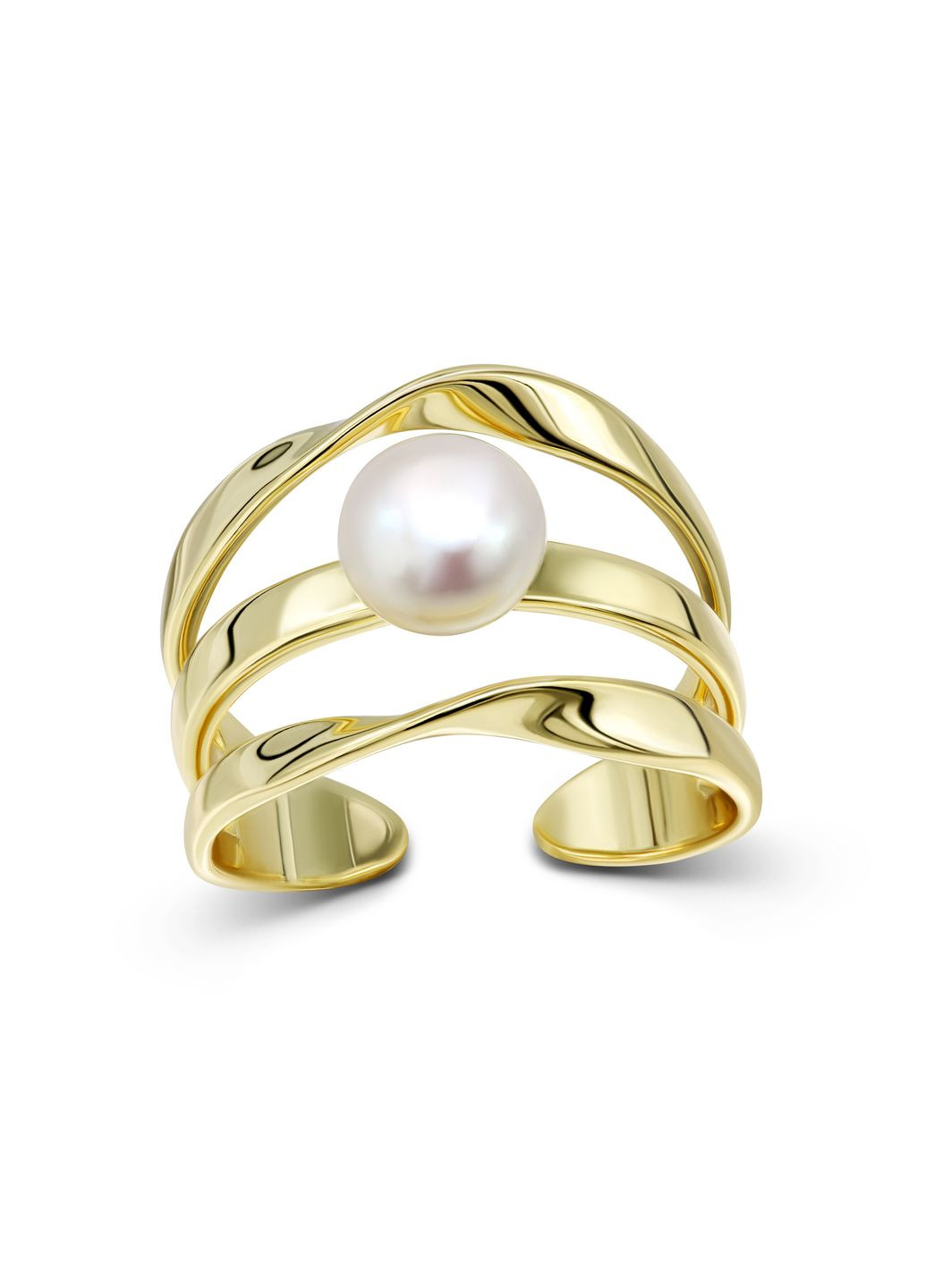 Кольцо серебряное с жемчугом 3К862-0011 Zarina (278388421)