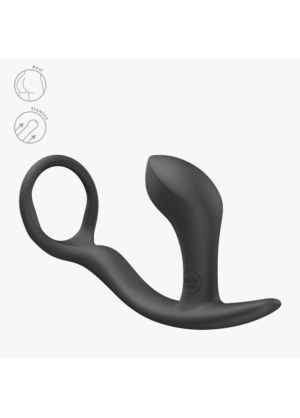 Анальна пробка з ерекційним кільцем BOOTIE RING Black Fun Factory (396644373)