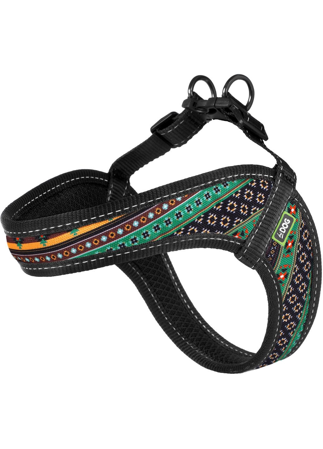 Шлея Comfort охват грудной клетки 28-34 см XXS Boha green (2100102827012) Hi Dog (320761085)