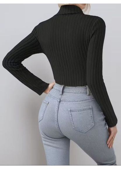 Мягкий женский боди-гольф, с длинным рукавом, размер (арт. 368) No Brand (366889611)