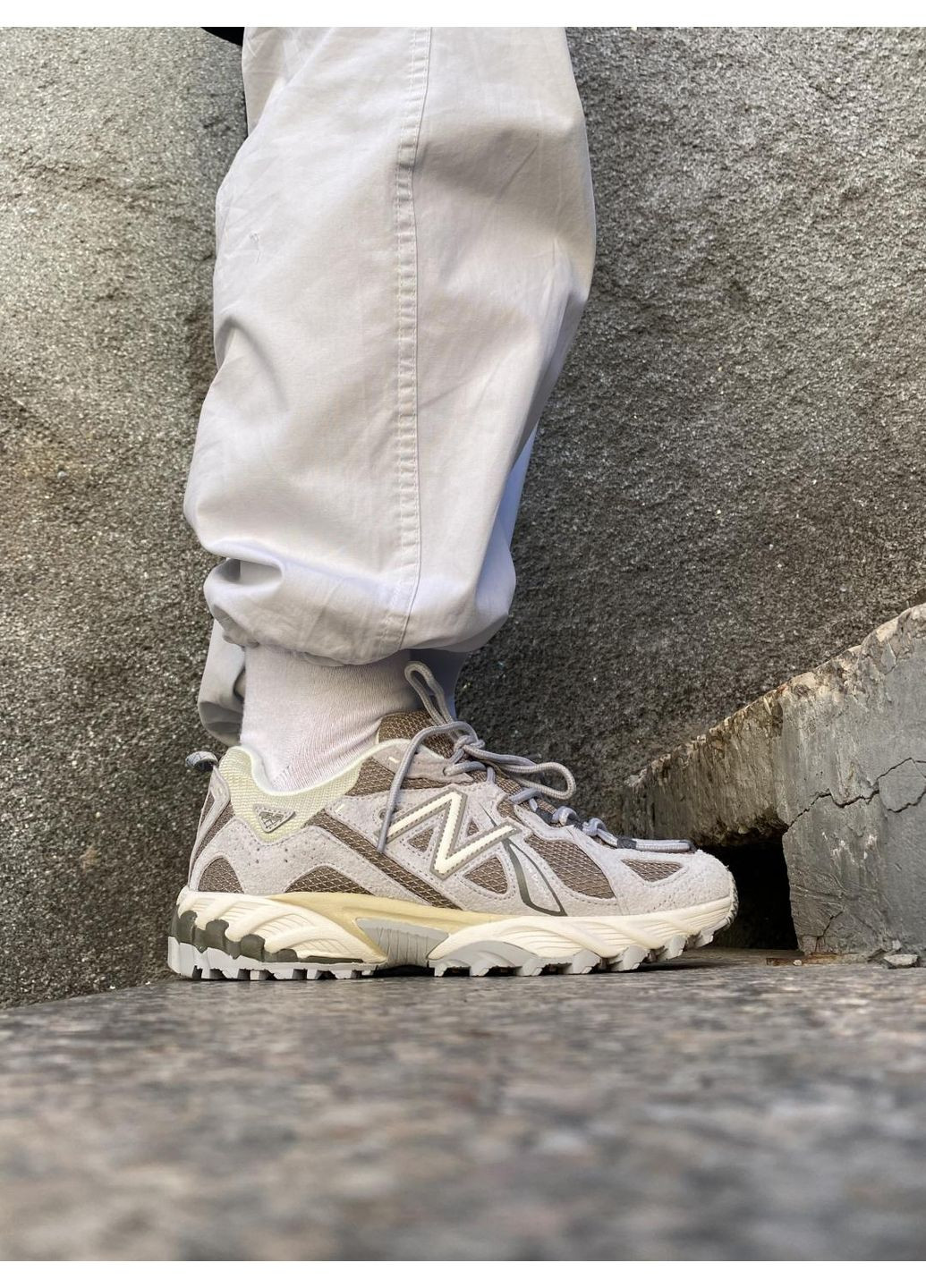 Бежеві Осінні кросівки чоловічі new balance 610 beige cream нью беланс 610 No Brand