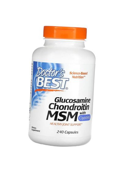 Глюкозамин Хондроитин МСМ, Glucosamine Chondroitin MSM with OptiMSM, 240вегкапс (03327016) Doctor's Best (322723573)