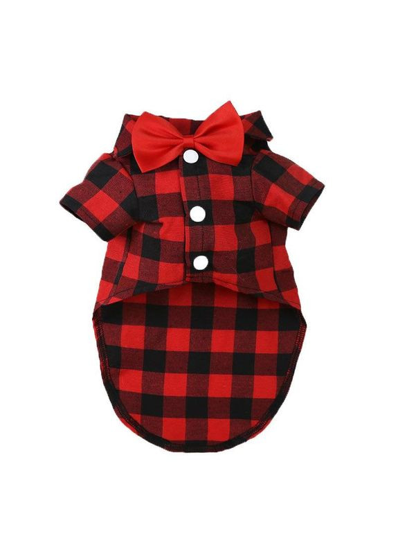 Сорочка для котів Pet Style "Метелик" Червона 4XL No Brand - (323232982)