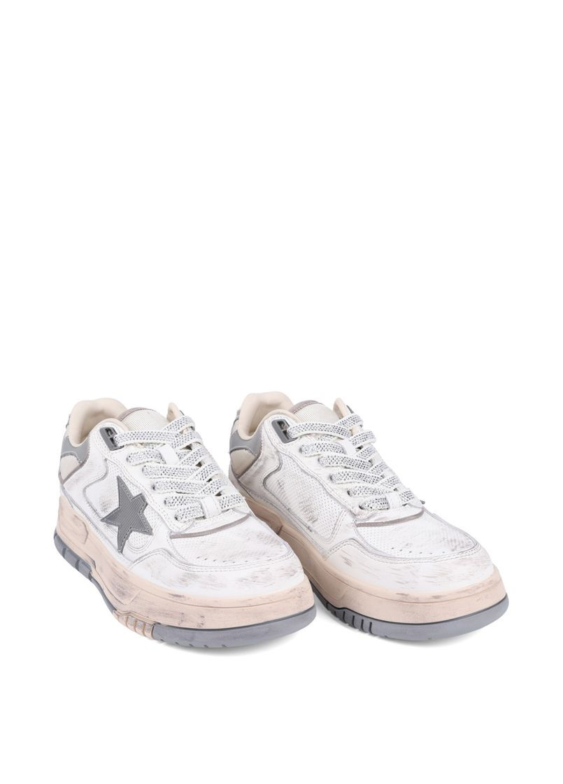 Білі жіночі кеди 9002-8 білий шкіра MIRATON