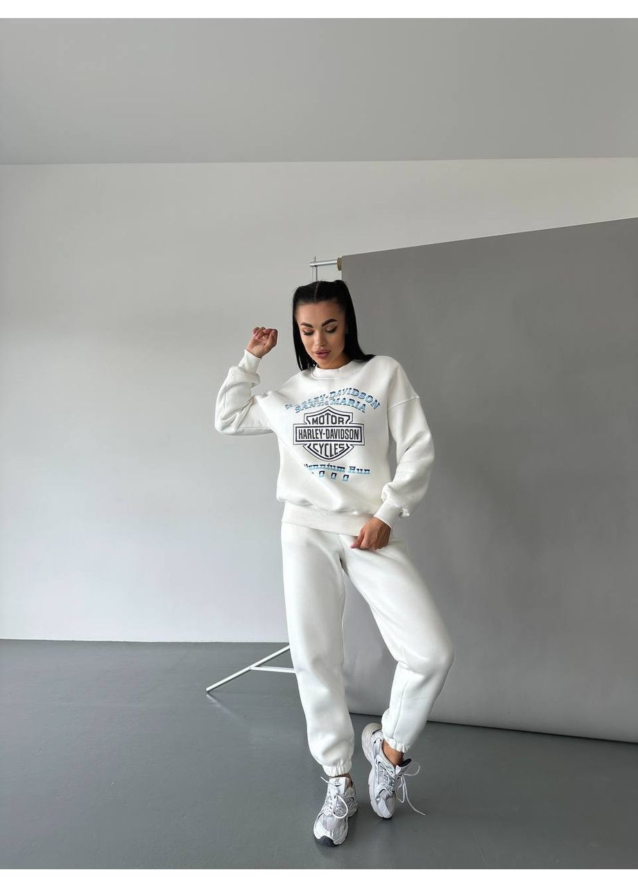 Молочний світшот жіночий — замір в описі Vione малюнок без декору (368709024)