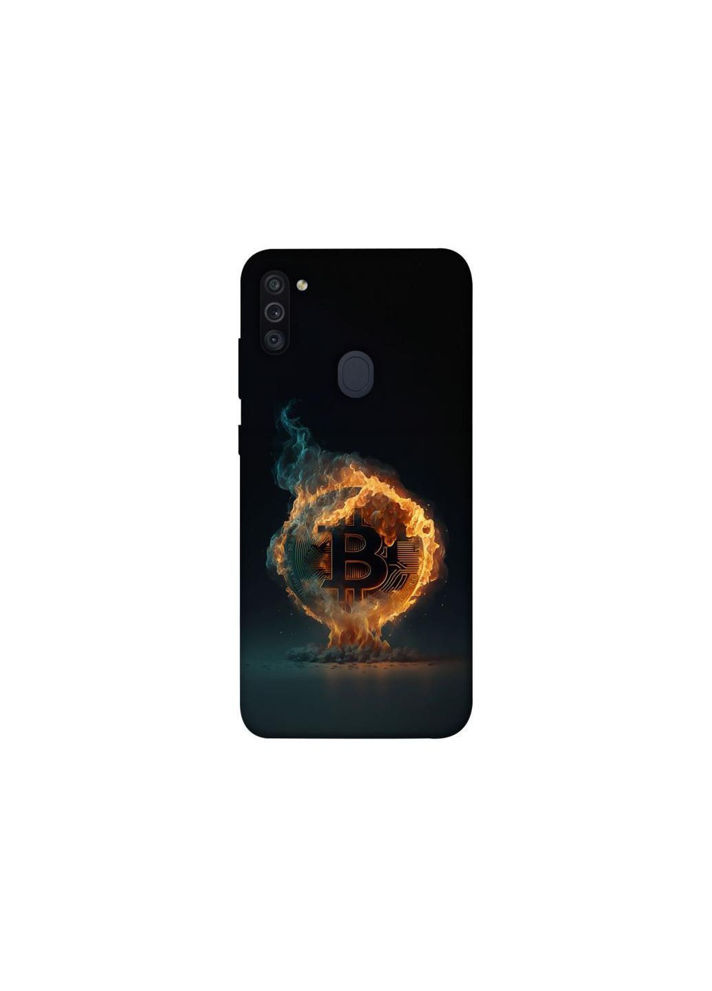 Чохол на Samsung Galaxy M11 Fire Bitcoin Frontalka (365837271)