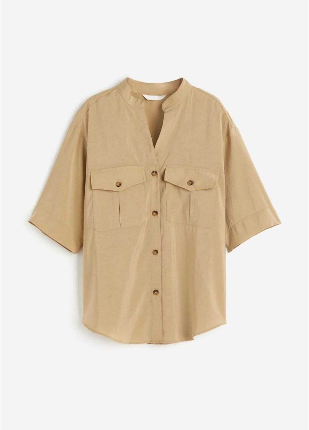 Жіноча універсальна сорочка з модальної суміші Н&М (57221) S Бежева H&M (295263184)