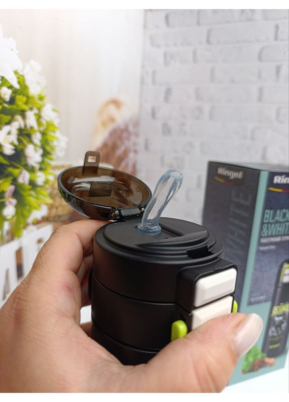 Термос Black&White з нержавіючої сталі 500 мл Чорний RG-6143-500/1 Ringel (364274505)