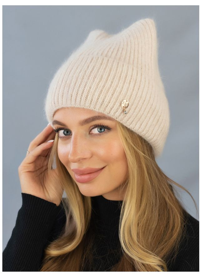 Шапка женская вязаная зимняя Braxton Кішка (311224784)