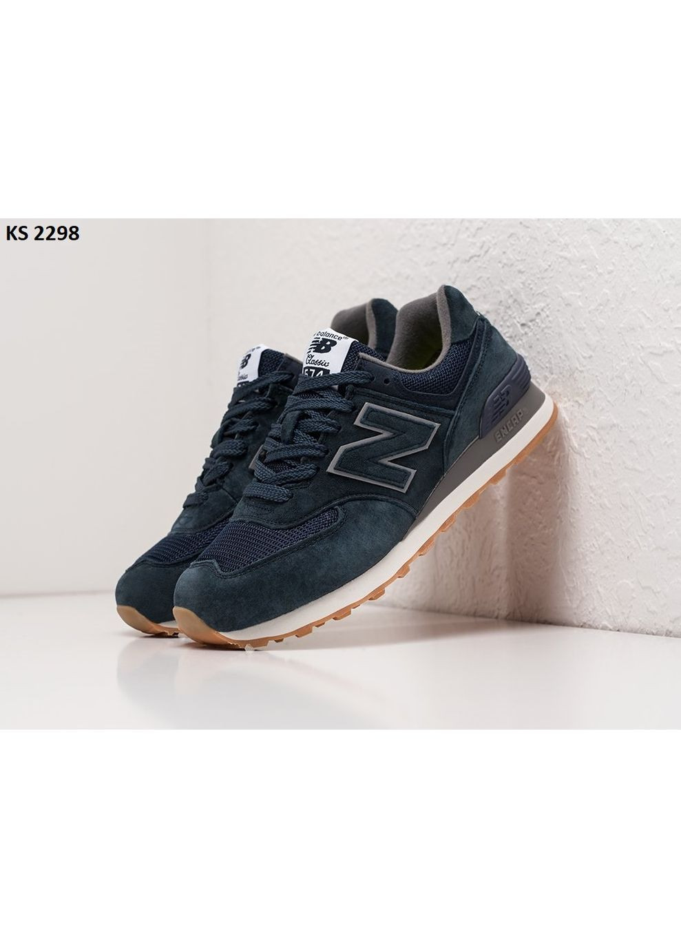 КРОССОВКИ ЖЕНСКИЕ NEW BALANCE 574 BLUE НЬЮ БЕЛАНС 574 No Brand комбинированные демисезоны (367177349)