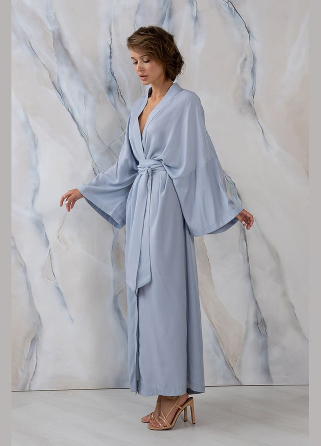 Халат шелковый с хлопком Shadow Forly (302212592)