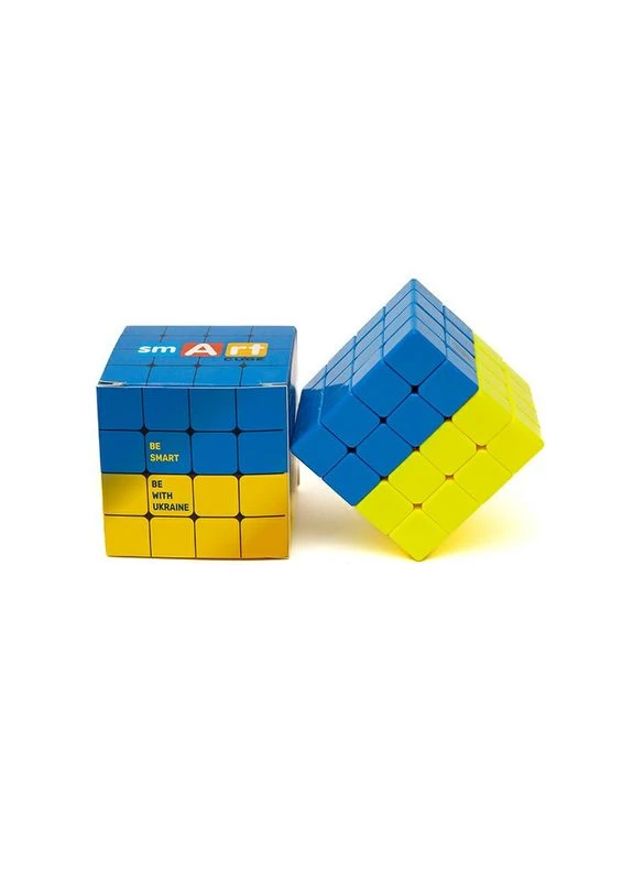 Головоломка Розумний кубик 4х4х4 "Прапор України" SCU444 (Bicolor 4x4x4 "Ukraine") Smart Cube (396682158)