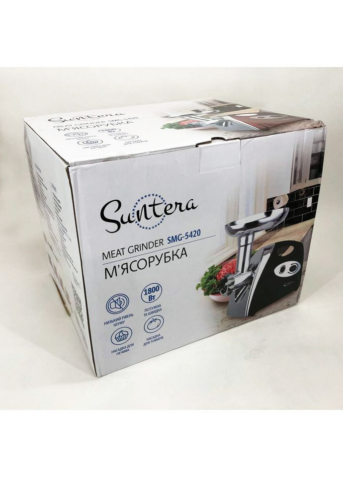 Мини мясорубки SMG-5420B 1800 Вт, М'ясорубка для професійної кухні, М'ясорубка TK-142 для овочів Suntera (349512087)