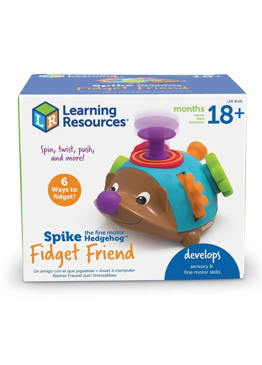 Оригинал! Развивающая игрушка Ёжик-непоседа Спайк, Spike Hedgehog, тактильный Друг-Непоседа Learning Resources (338426024)
