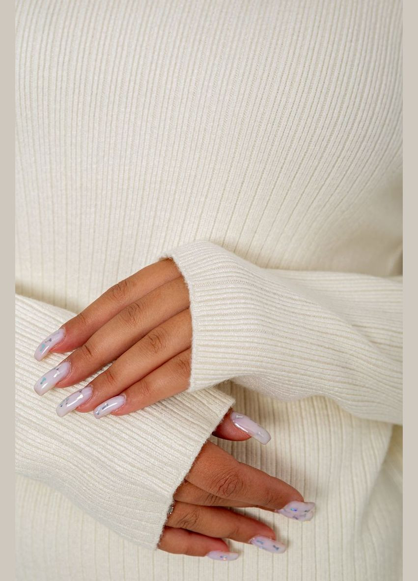 Молочна кежуал сукня в'язана однотонна Kamomile