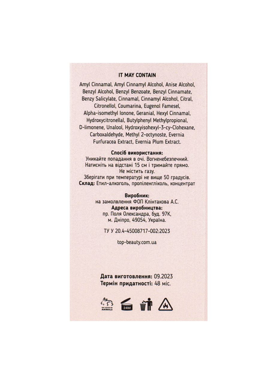 Туалетная вода женская Cherry Almond с нишевым ароматом 50 мл Top Beauty (300676882)