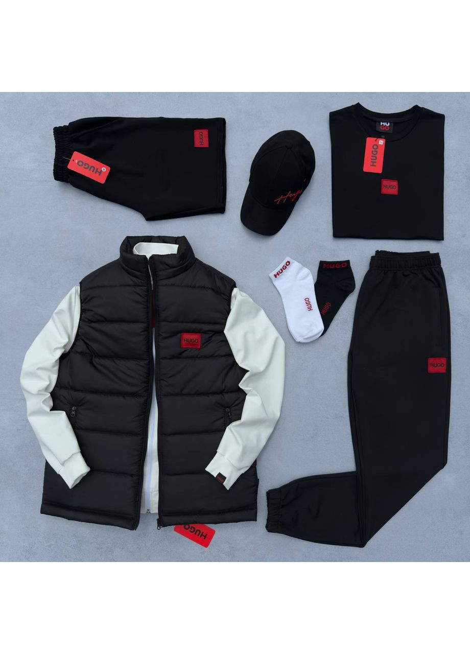 Набір HUGO 8в1: жилет-кофта-штани-футболка-шорти-кепка 2 пари шкарпеток! No Brand (359912769)