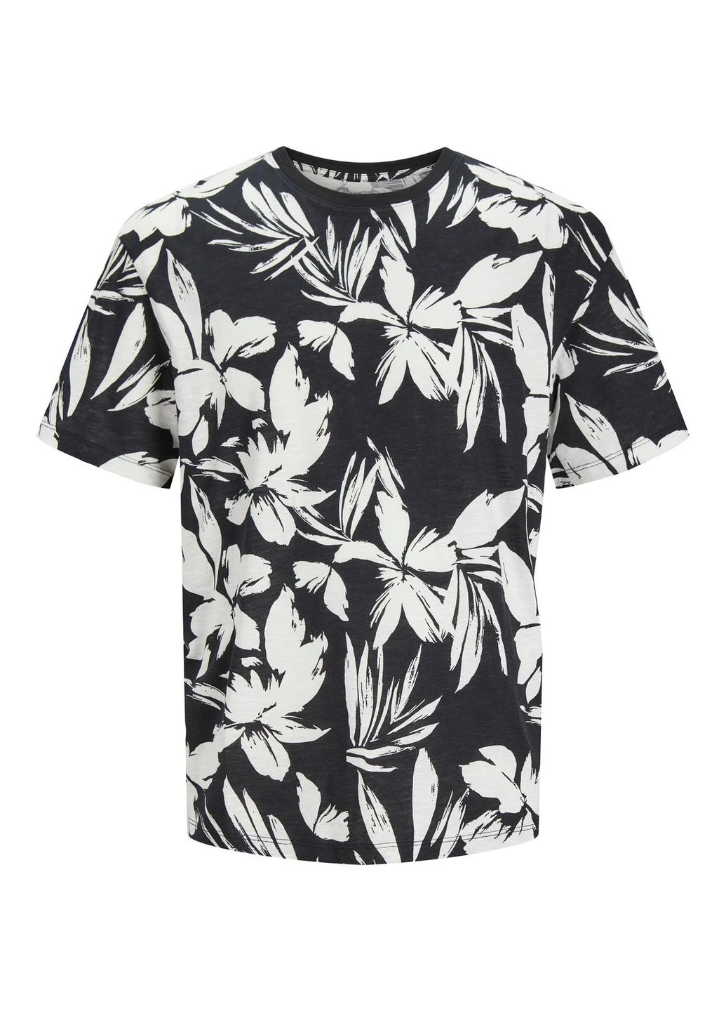 Чорна футболка,чорний в білий візерунок,jack&jones Jack & Jones
