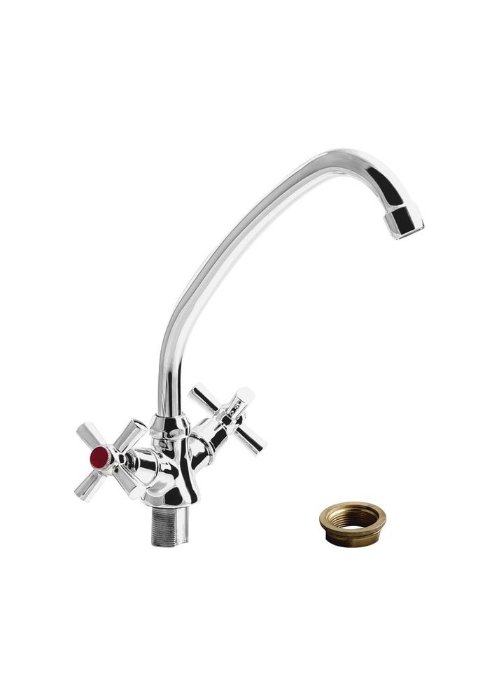 Смеситель для кухни кухонный кран на мойку с гайкой PRO7-A422 кухонный смеситель WAL (313293274)