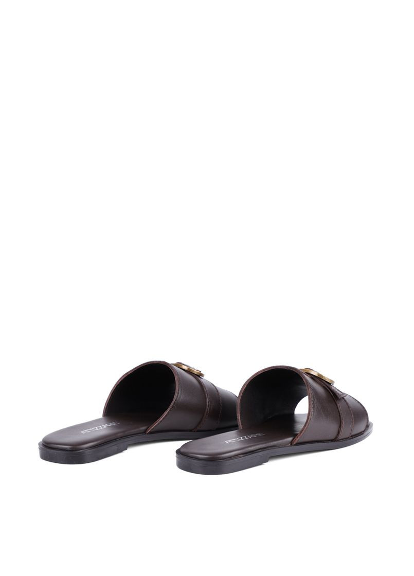 Жіночі Шльопанці 22815 Коричневий Шкіра Attizzare (330180019)