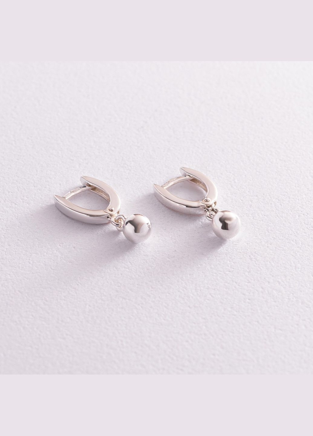 Серебряные серьги Шарики 123120 Oniks (266133270)