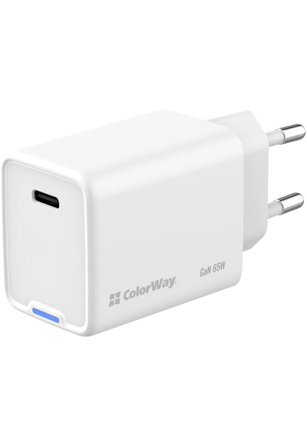 Зарядка 65W Type-C зарядний пристрій GaN блок живлення з підтримкою Power Delivery (PD 3.0), Quick Charge (QC 4.0+) Colorway GaN Mini (367984430)
