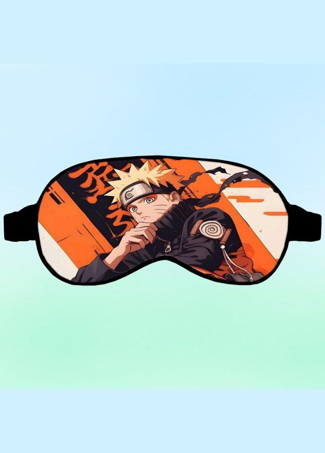 Маска для сну Аніме Наруто #0007 чорна No Brand (315045224)