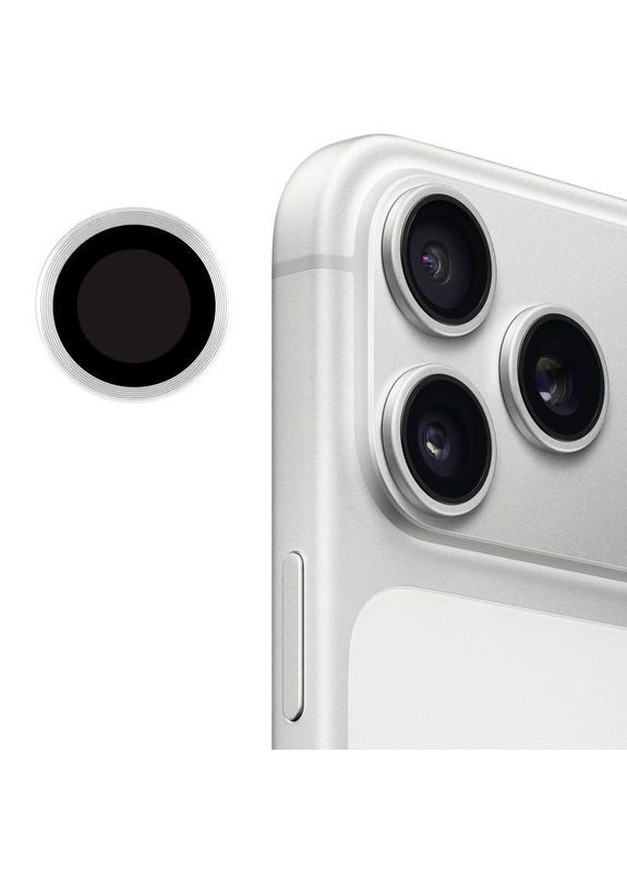 Захисне скло Metal Classic на камеру для Apple iPhone 17 Pro (6.3") / 17 Pro Max (6.9") Silver No Brand (365750045)