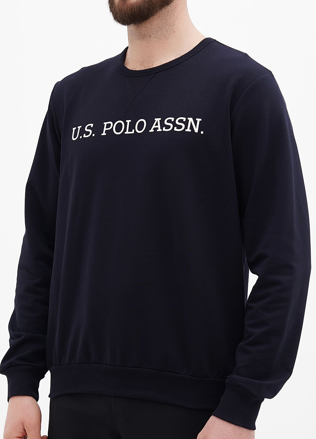 Світшот чоловічий U.S. Polo Assn. - крій темно-синій - (285689312)