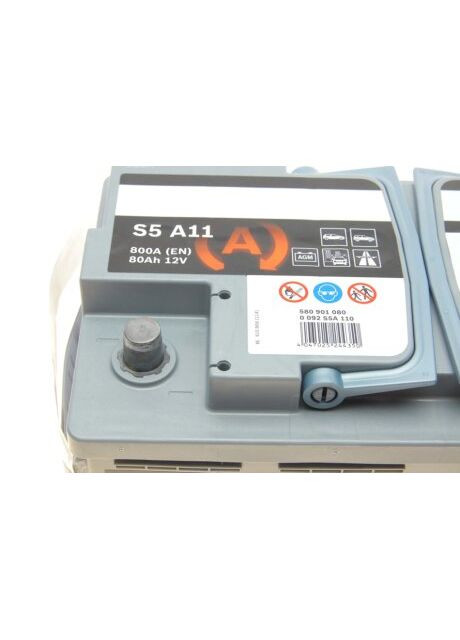 Аккумулятор 80Ah-12v AGM (S5A11) (315x175x190),R,EN800 0092S5A110 Bosch (360493200)
