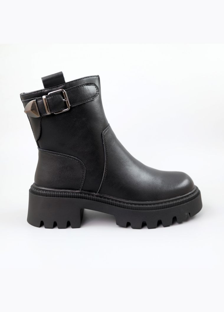 Зимние ботинки женские кожаные мех AESD