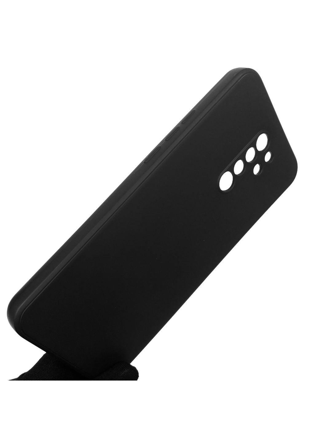 Чехол для Redmi 9 однотонный с квадратными гранями с защитой камеры на сяоми редми 9 чёрный Xiaomi (366020150)