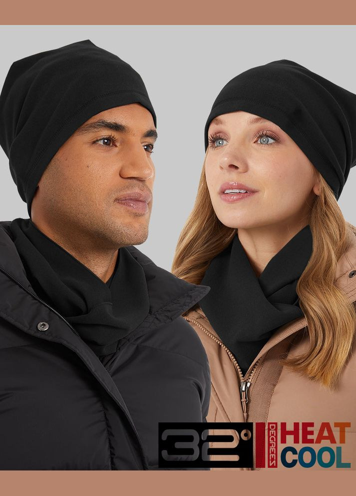 Унисекс тонкая флисовая шапка 32 Degrees HEAT FLEECE BEANIE (312233813)