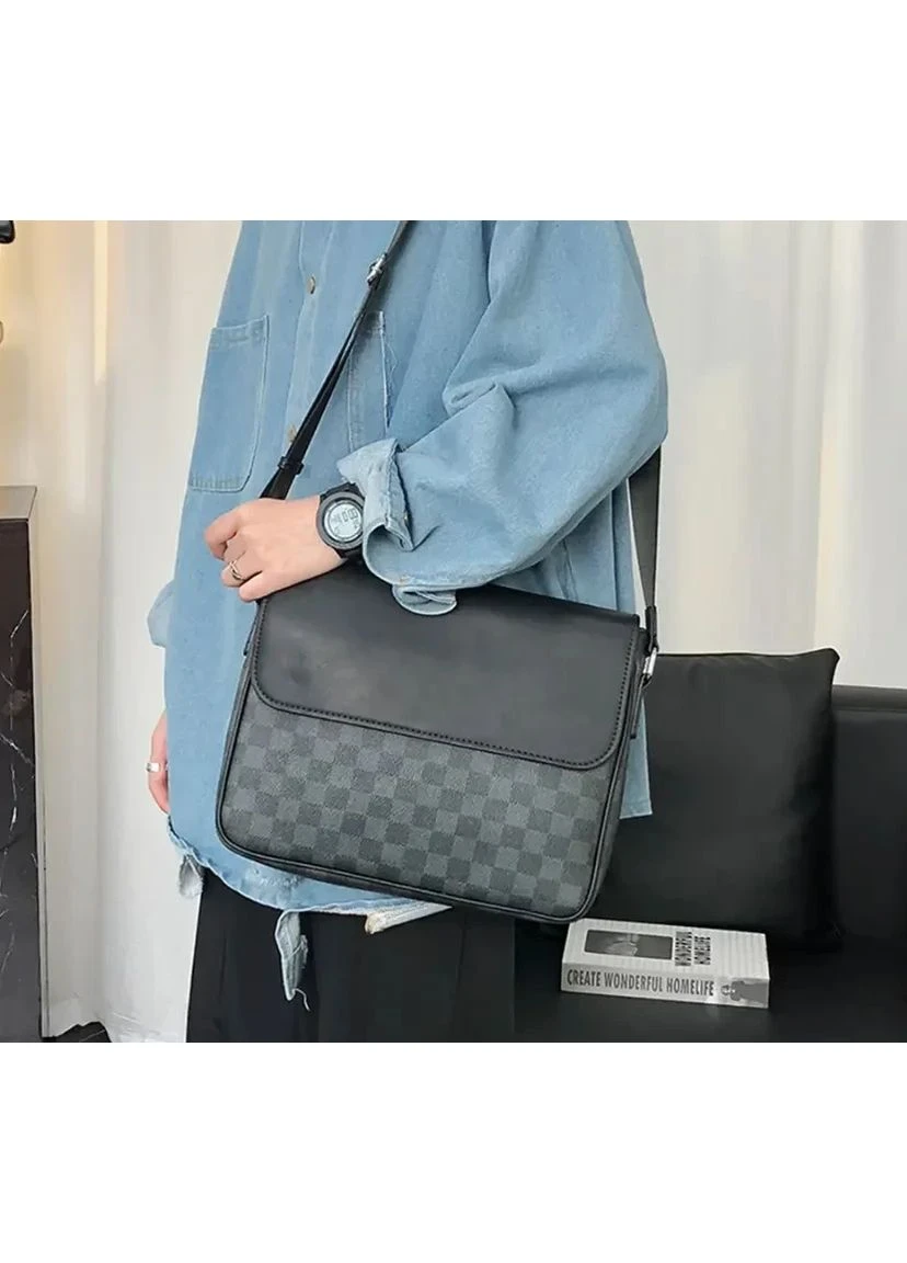 Модная мужская сумка-планшетка в клетку No Brand (385869080)