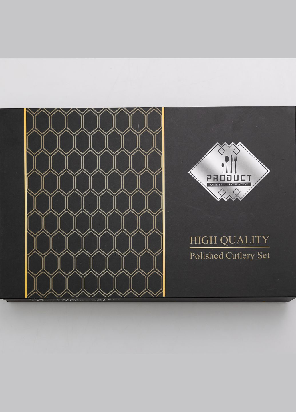 Набор столовых приборов на 6 персон с фактурой, хром. Yiwu (324234921)