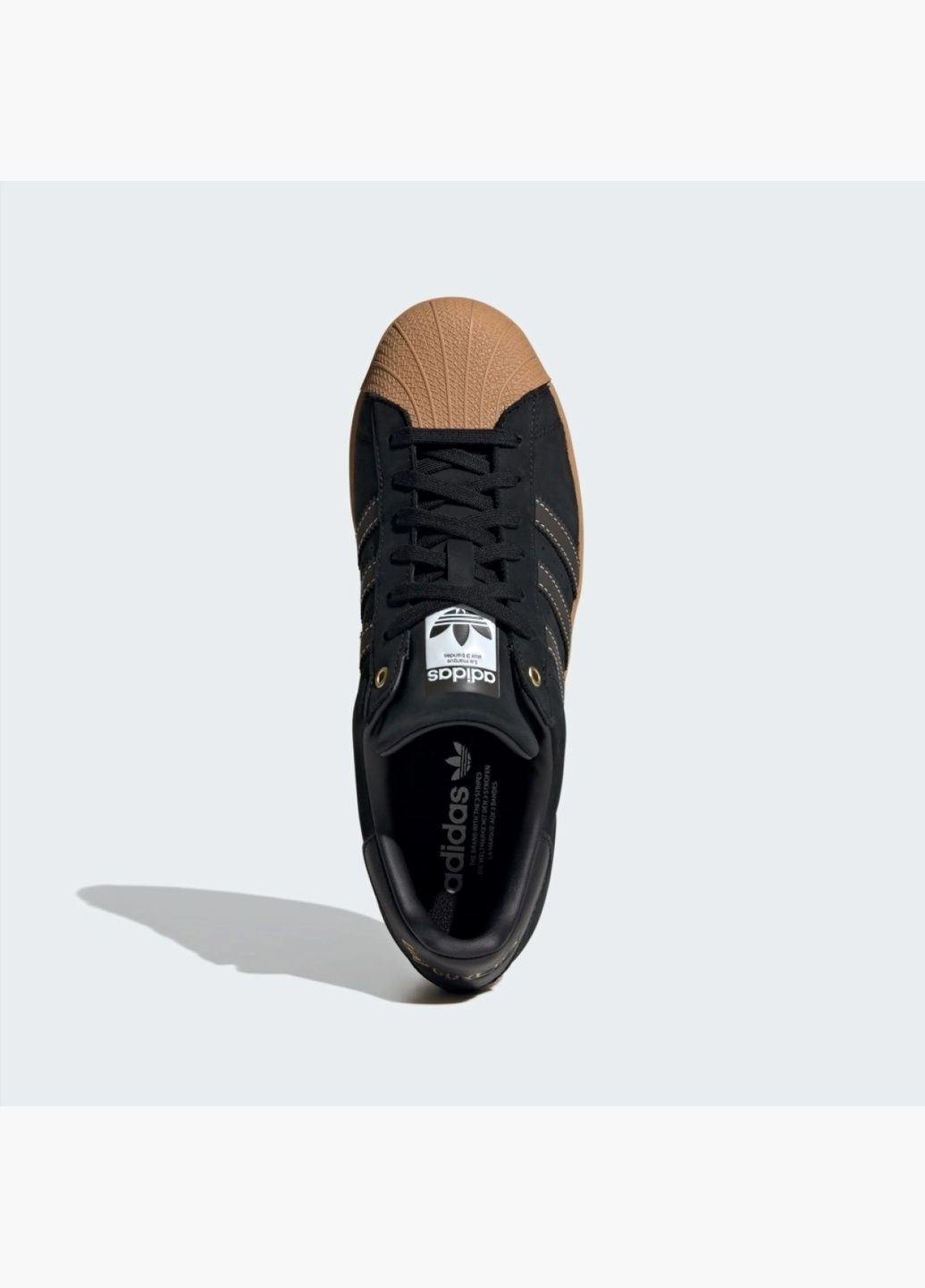 Черные всесезонные кроссовки унисекс superstar gore-tex shoes black if6161 adidas