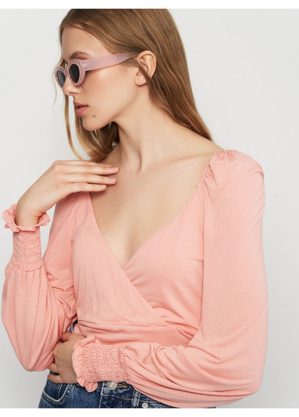 Коралова блуза H&M