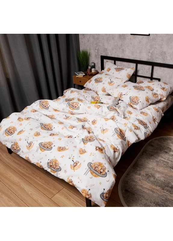 Підковдра Бязь Gold Люкс Полуторна Євро 160 x 220 см (MS-870001151) Moon&Star Teddy Dreams (357208433)