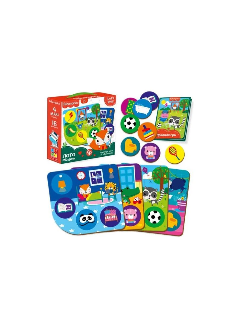 Настольная игра "Fisher Price. Лото. Мой день" VT2910-02 VladiToys Vladi toys (389900894)
