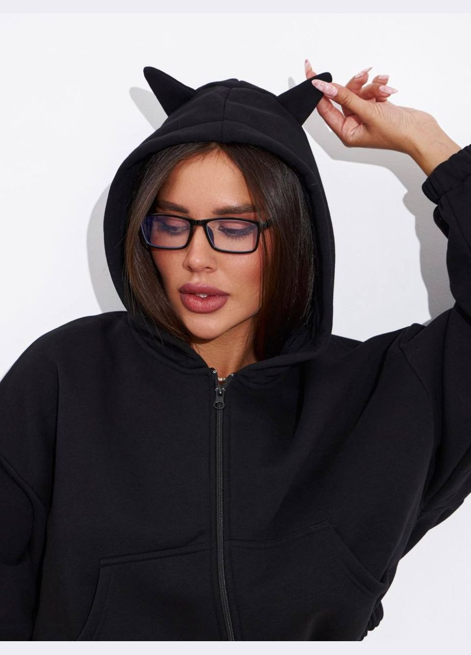 Женская теплая худи с рожками No Brand (304772889)