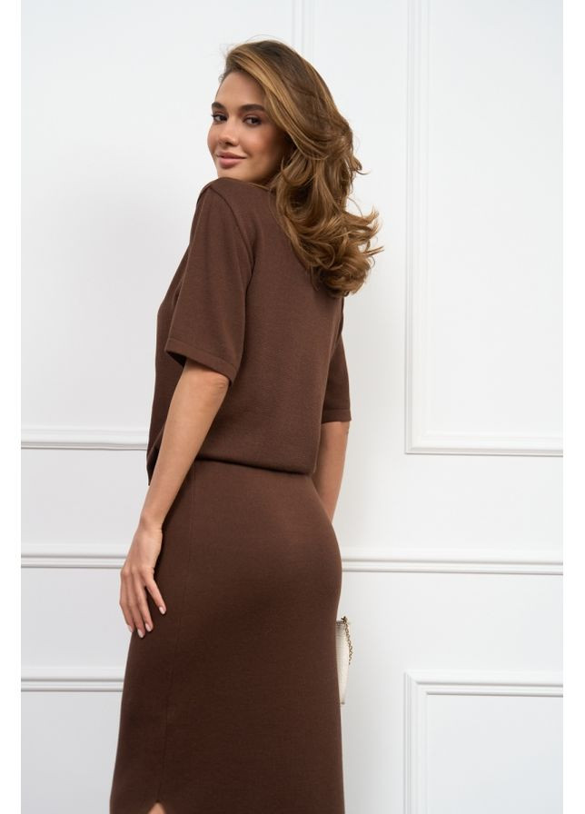 Жіноча в'язана спідниця з преміальної натуральної пряжі (2847) Triko Bakh (365729745)