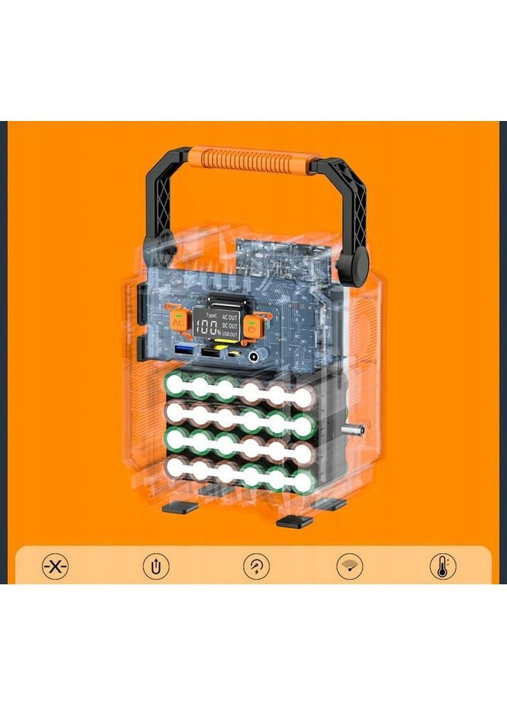 Портативна зарядна станція A201 200 Вт 172,8 Wh Power Bank USB AC DC Flashfish А201 (371907482)