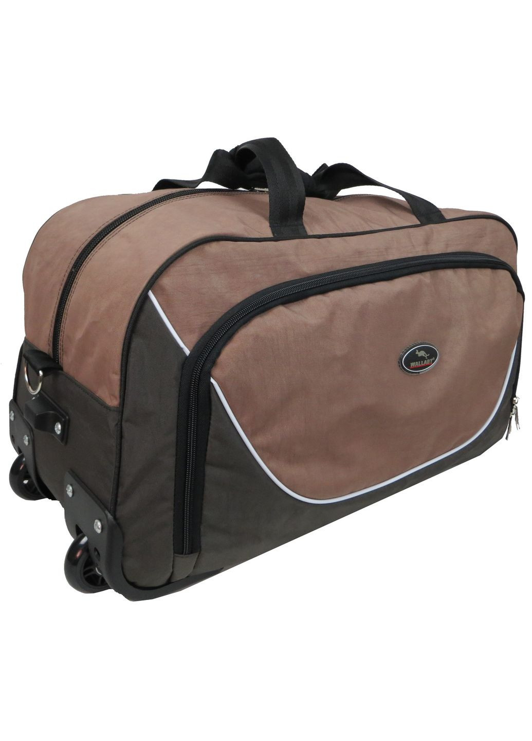 Сумка на колесах 57L хакі з коричневим Wallaby (360894140)