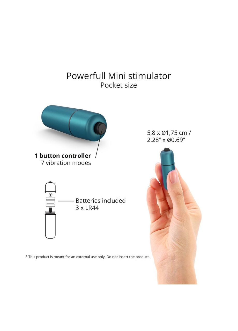 Віброкуля Love To Love WAOUHHH - TEAL ME, 7 режимів, на батарейках No Brand (366879540)