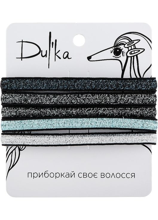Набор резинок для волос UH717759 Красный 5 см 5 шт(UH717759) Dulka (285718553)